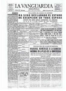 Estado de Excepción decretado por Franco en 1969, previo al cierre de la Verja con Gibraltar