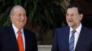 El Rey y Rajoy. LLevan sus cañlvarios
