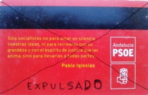 El amigo, otro de los expulsados del PSOE o ha dejado la militancia de carnet